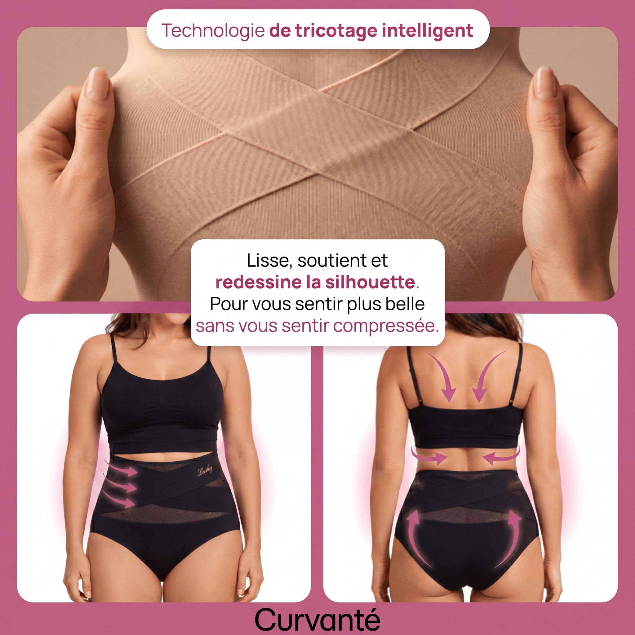 Culotte gainante taille haute Curvanté