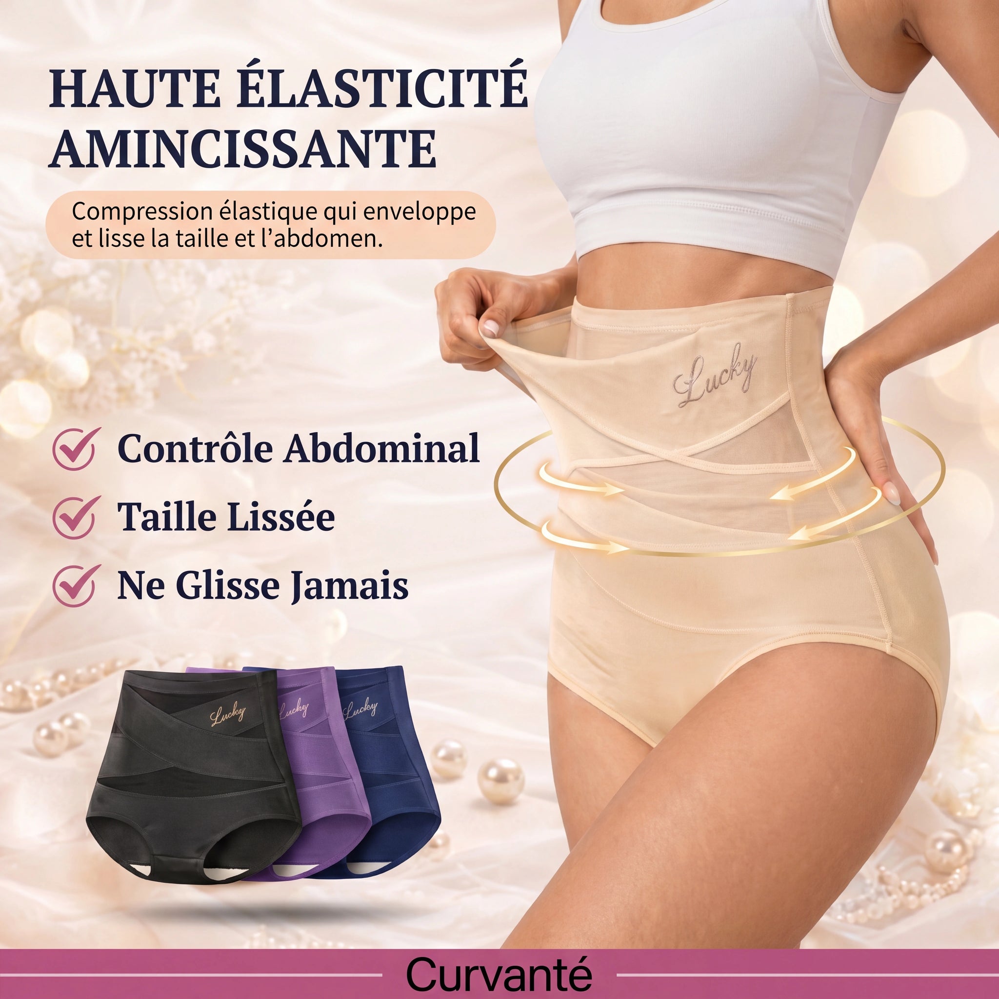 Culotte gainante taille haute Curvanté